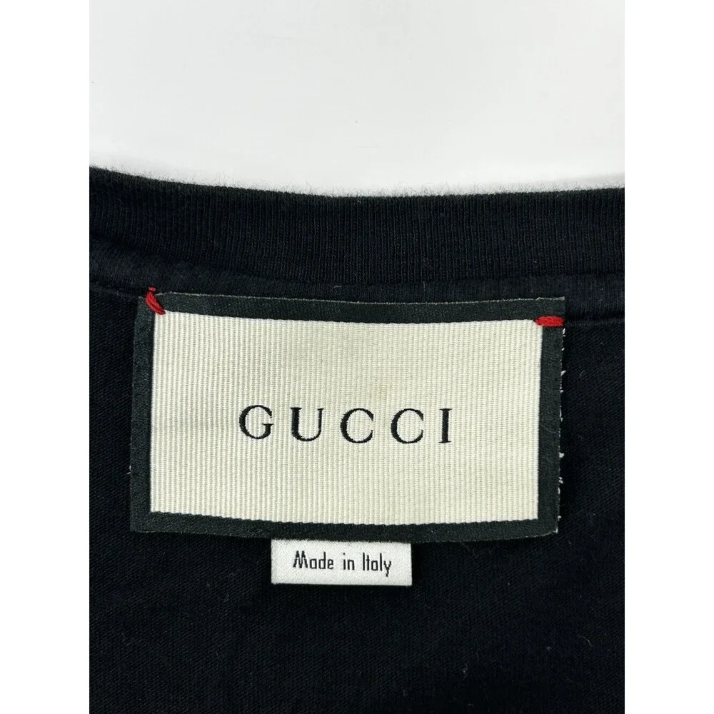 Gucci Black Interlocking G Logo Oversized T-Shirt - Size XXL (100% Authentic)